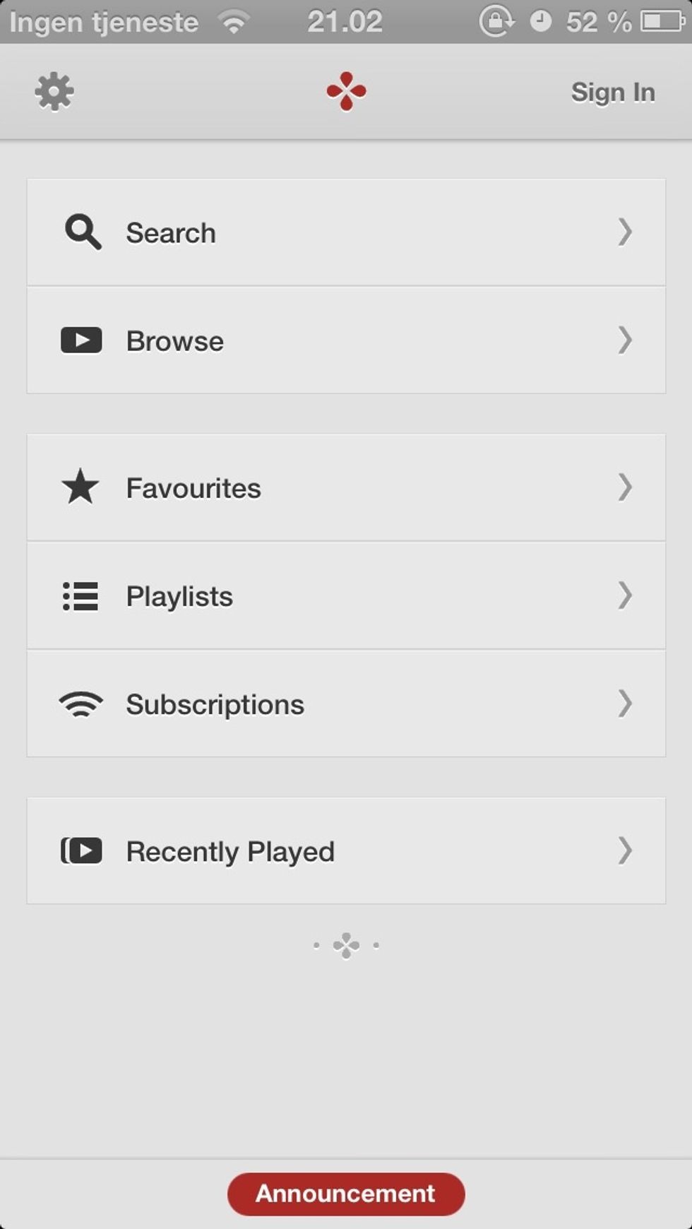 Search for a song