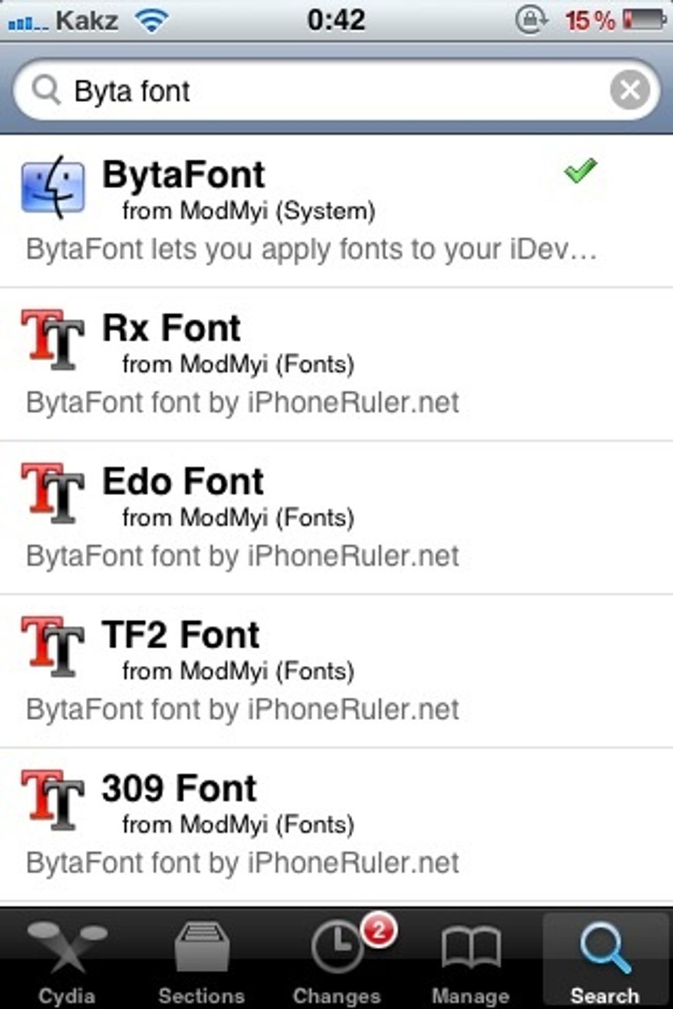 Search for Byta font in search tab and install it