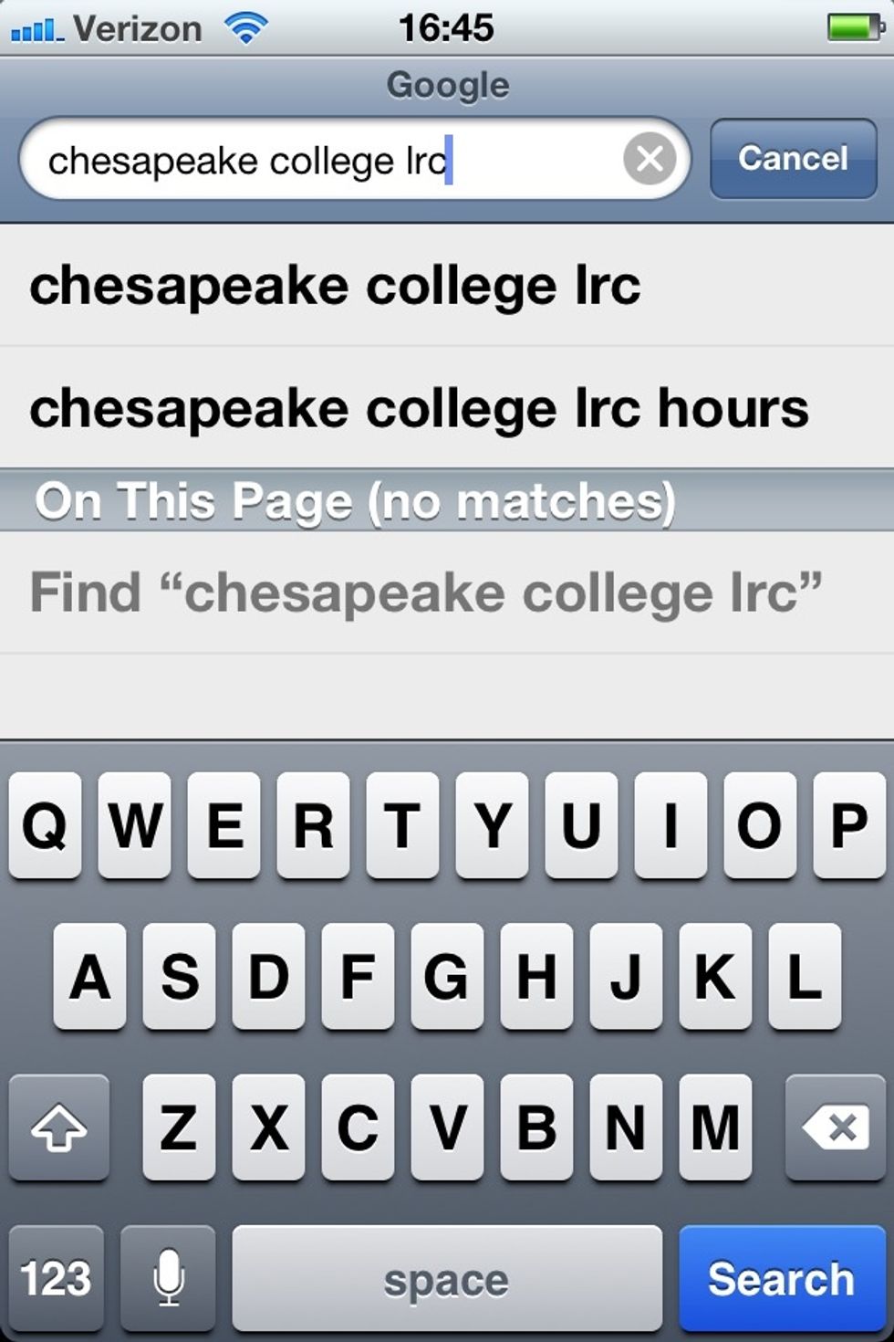 Search for "Chesapeake College LRC" or something similar.