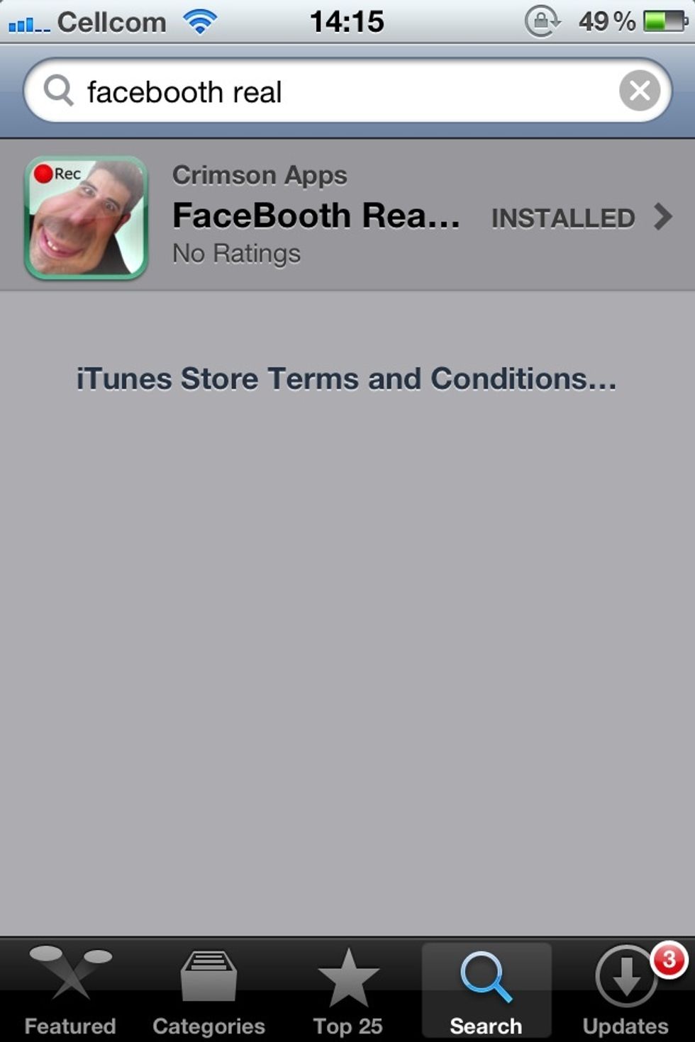 Search for " facebooth real" at app store
