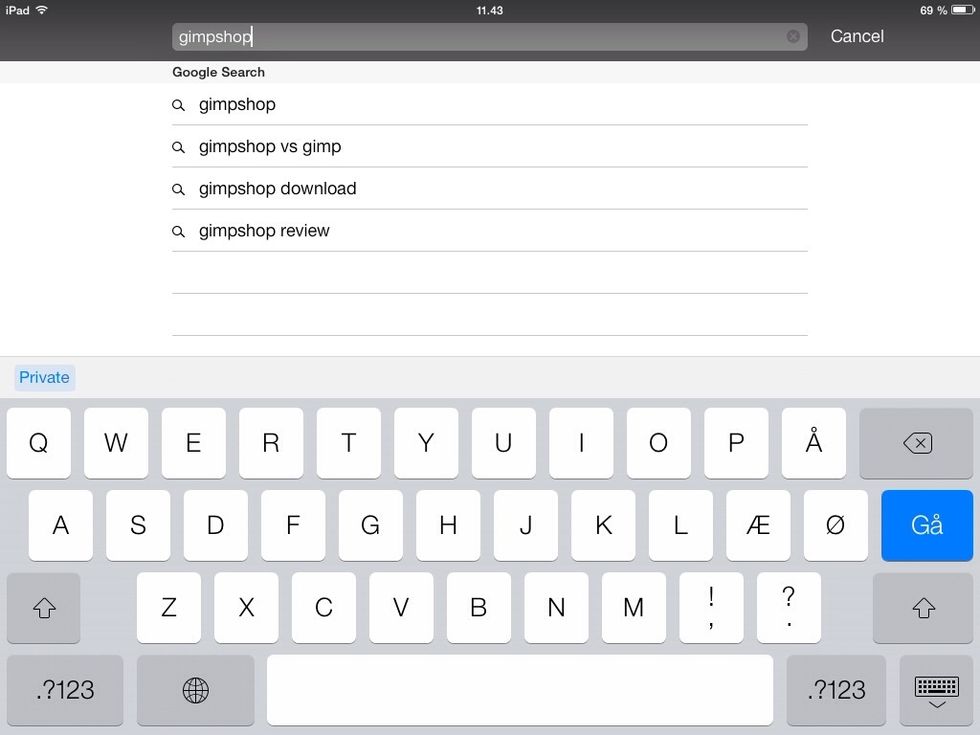 Search for Gimpshop.