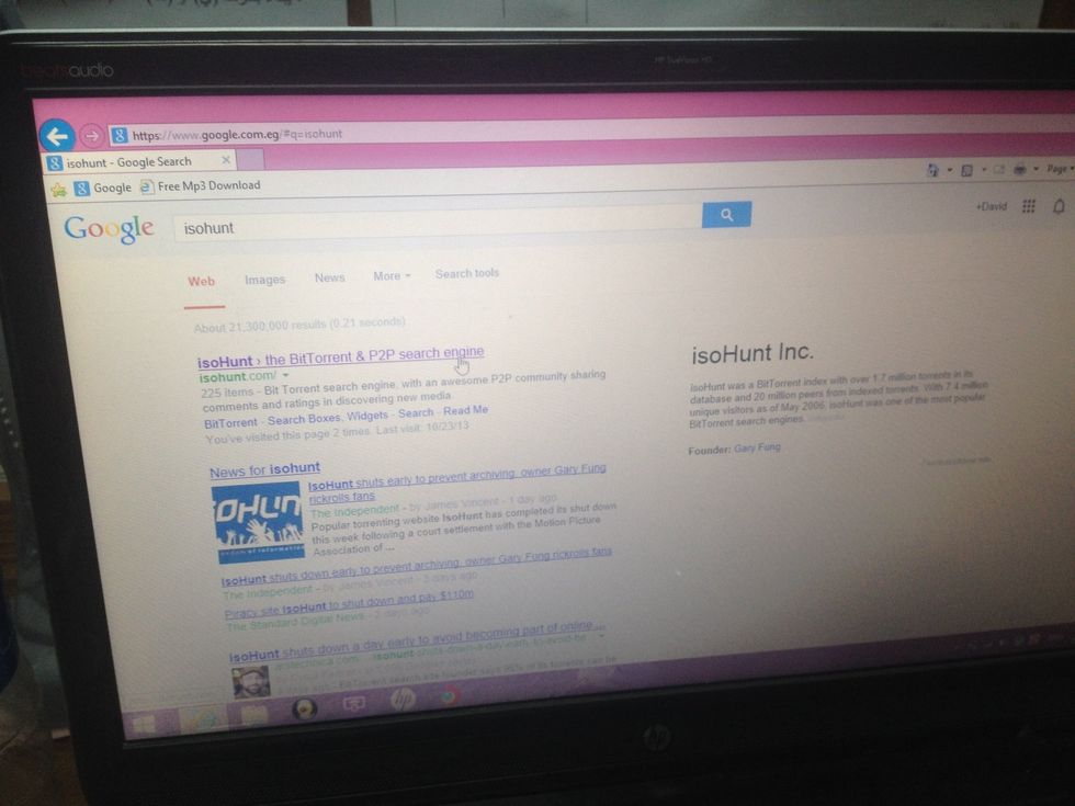 Search for ISOHUNT