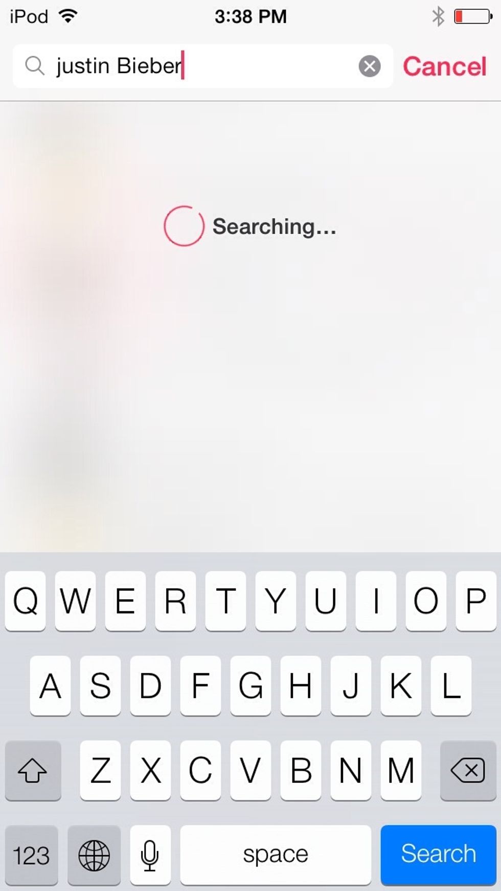 Search for the artist you don't want to hear.