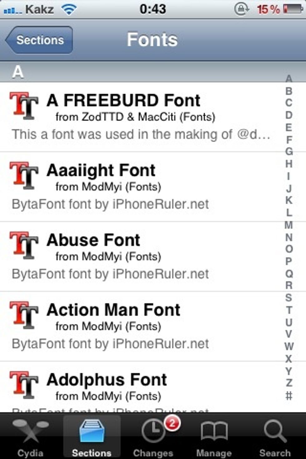 Search for your desired font and install it