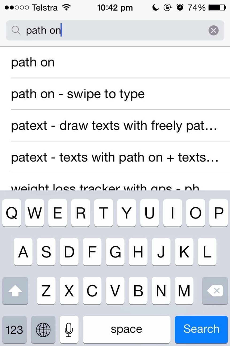 Search 'Path On'. ($- ?)