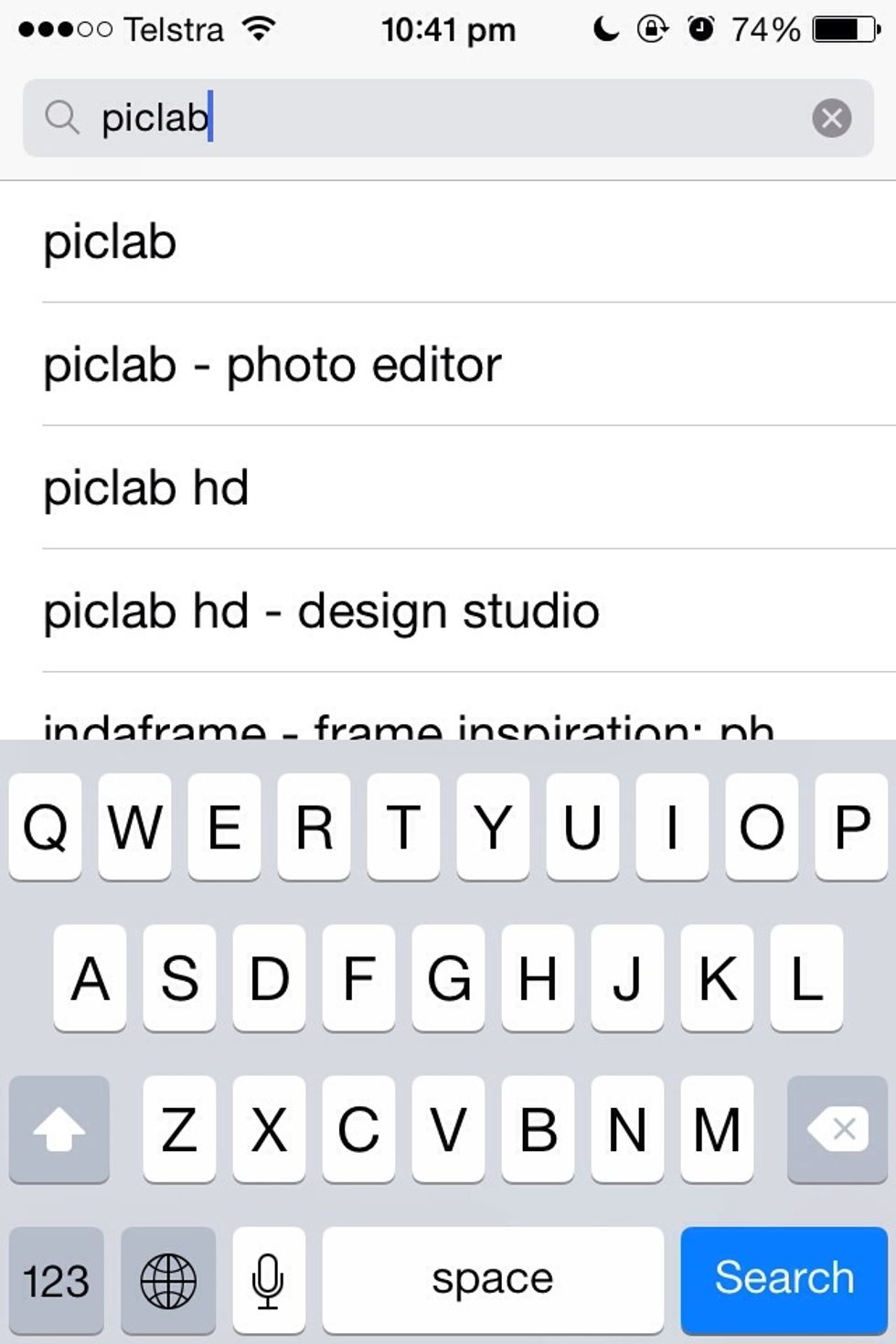 Search 'Piclab'. (free)