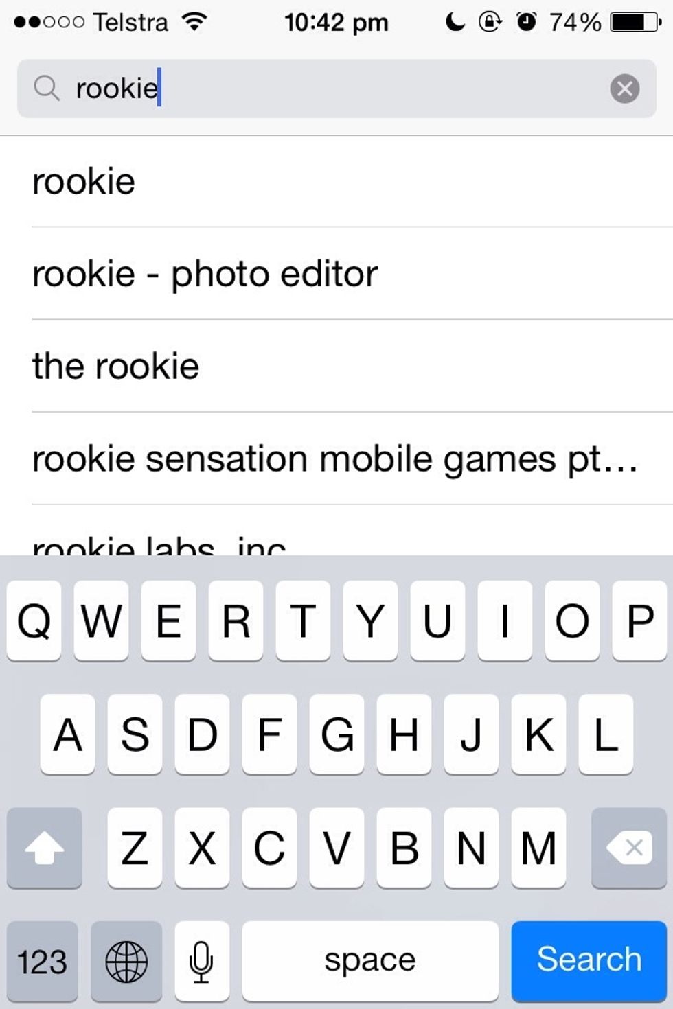 Search 'Rookie'. (free)