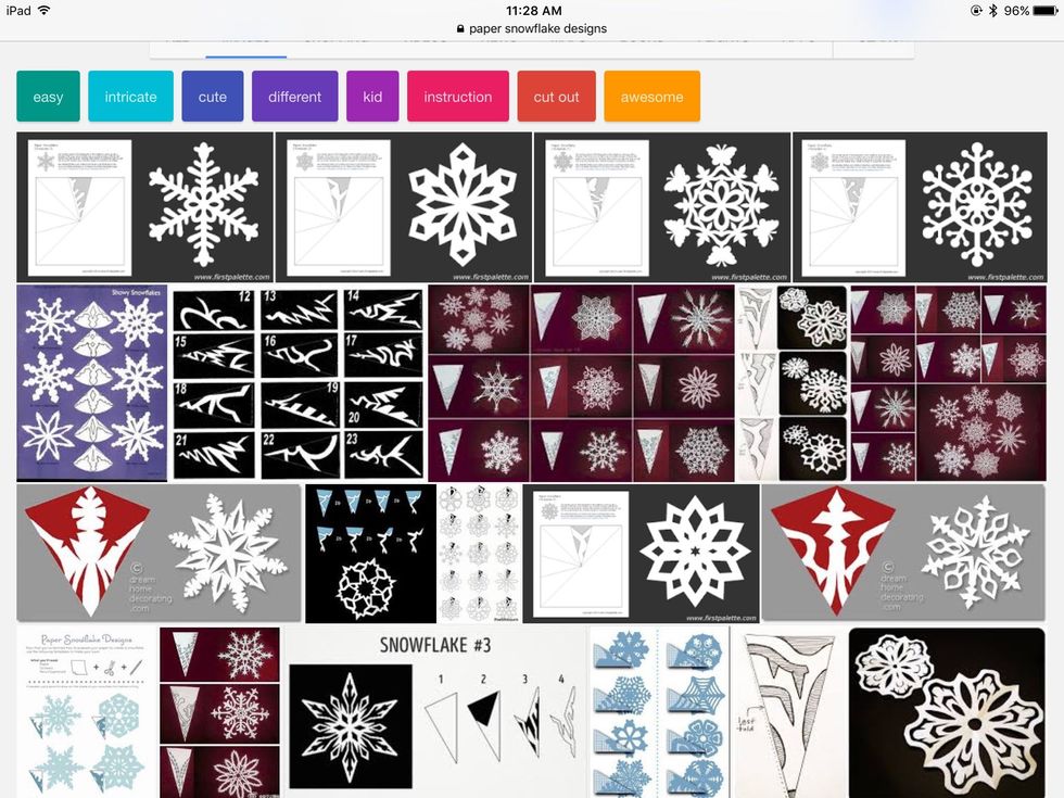search the internet for a design that you want to try