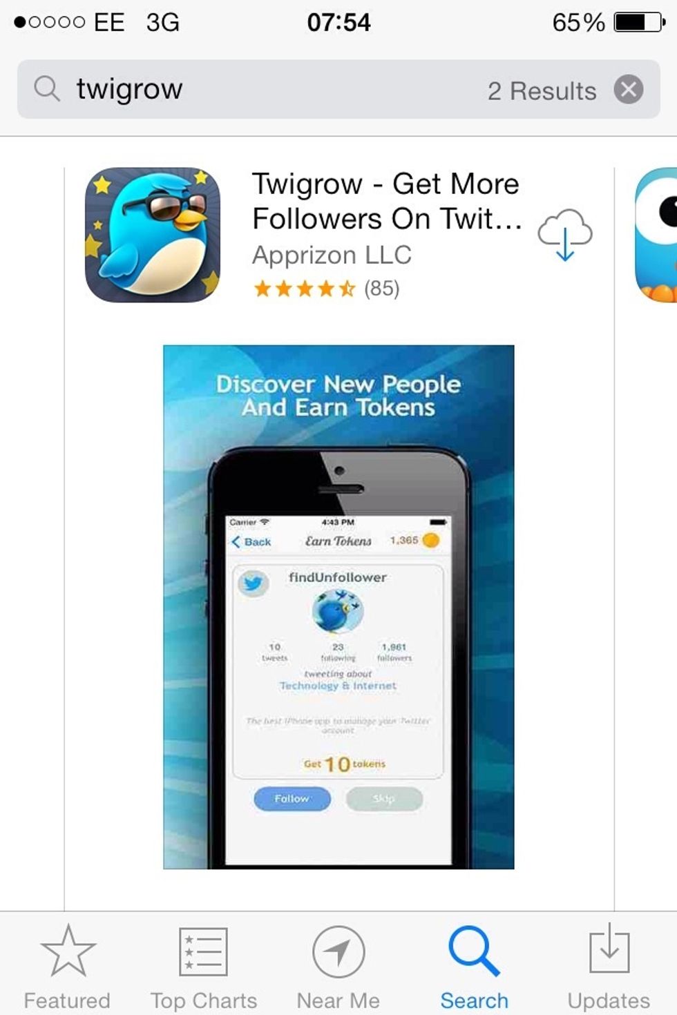 Search twigrow and download the app