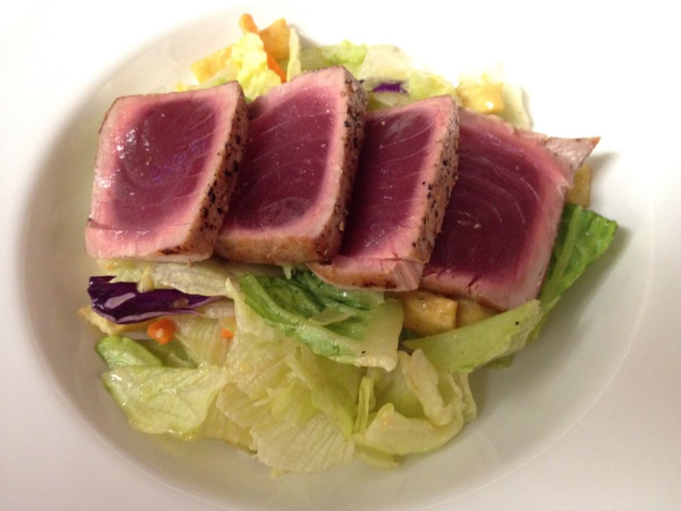 Seared ahi salad.