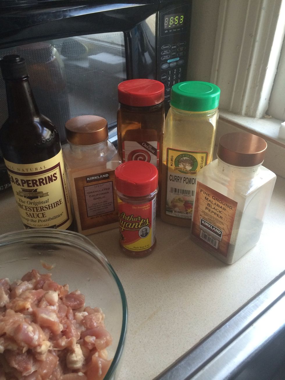 Season chicken as you desire, but curry powder provides Caribbean flair