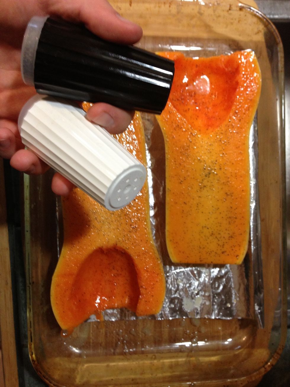 Season generously with salt and pepper...