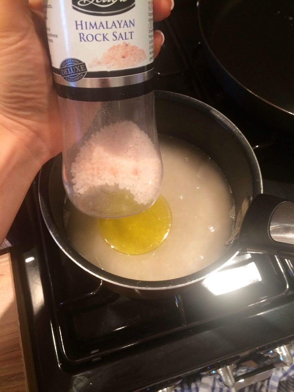 Season will with salt! We love rock salt, sea salt or Himalayan