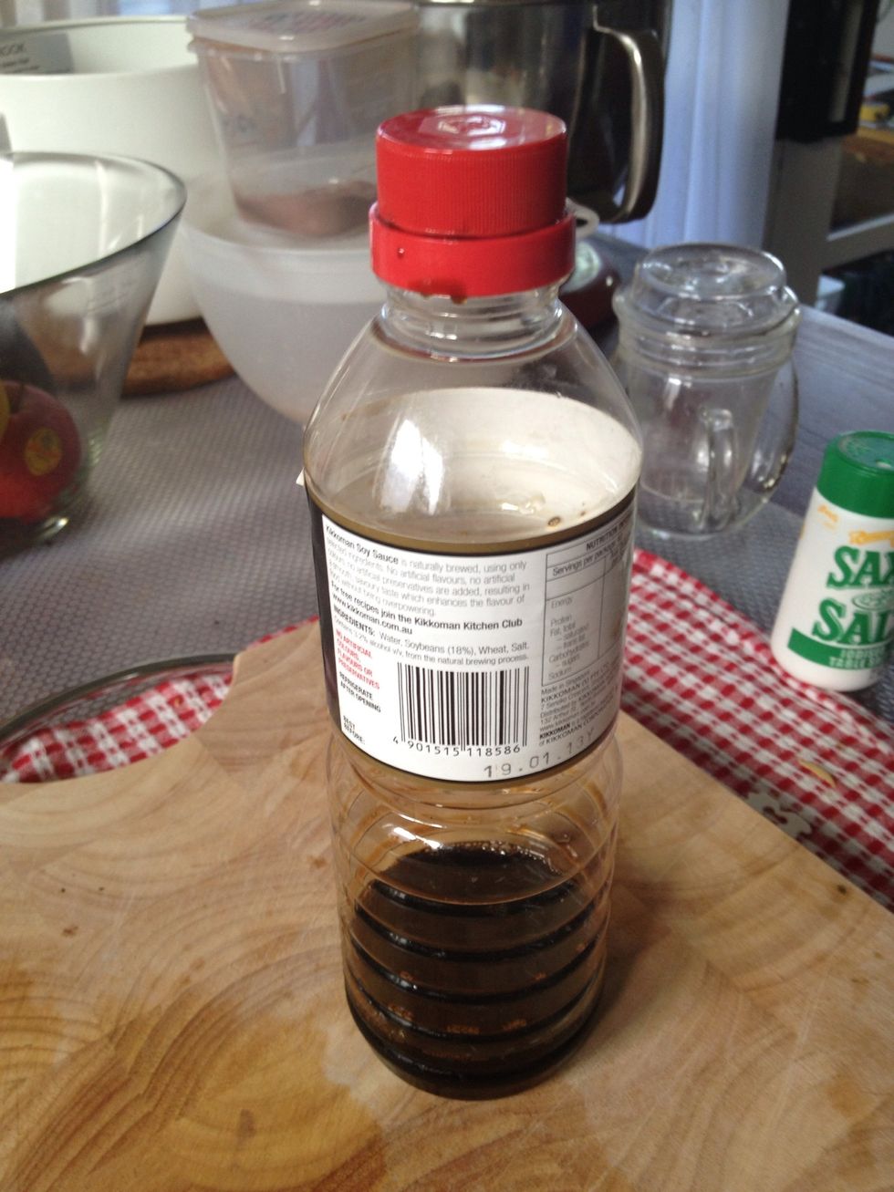 season with Kikkoman sauce