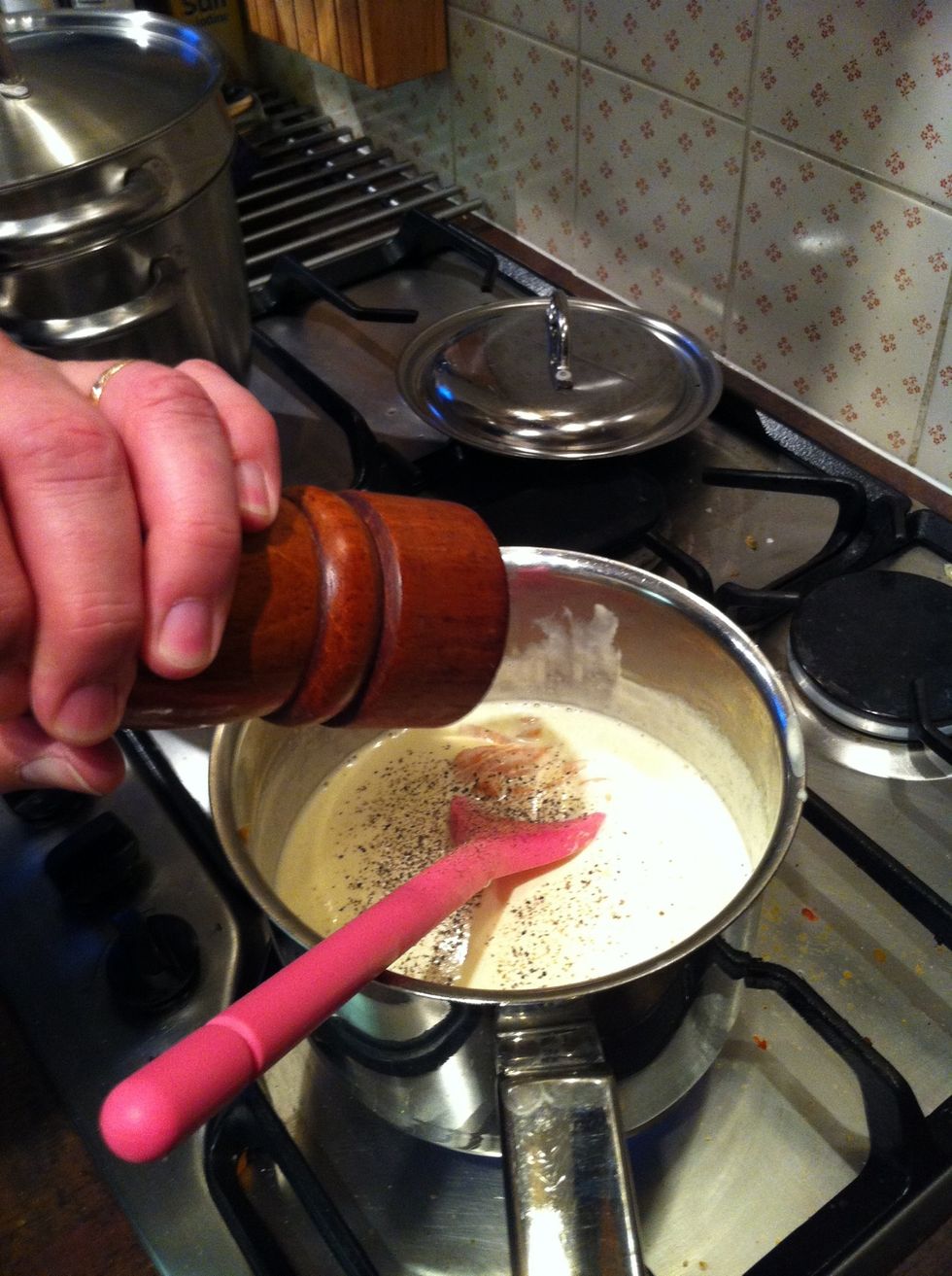 Season with salt and pepper to taste