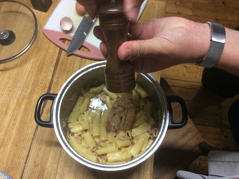 Season with salt and pepper to your taste