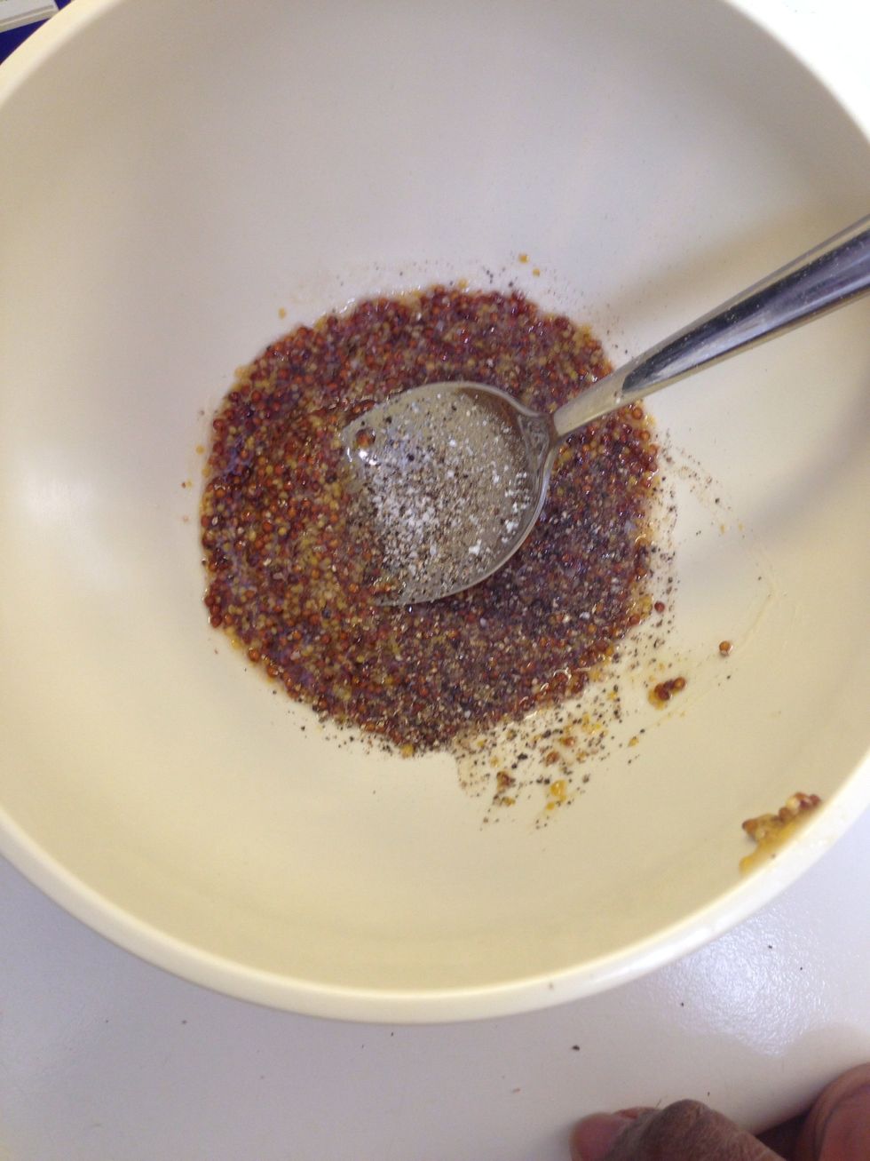 Season with salt and pepper.