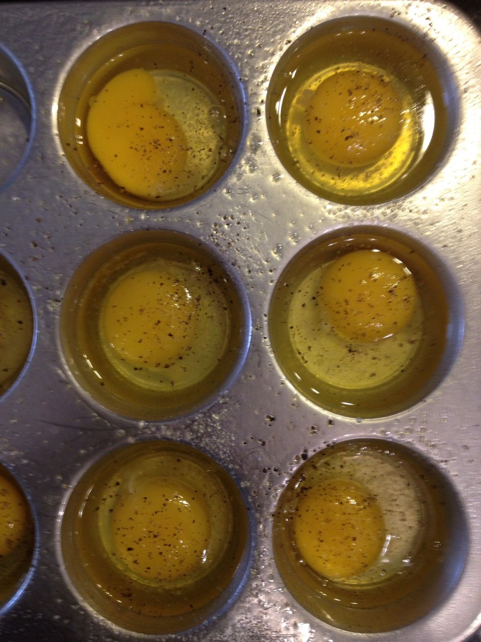 Season with salt and pepper