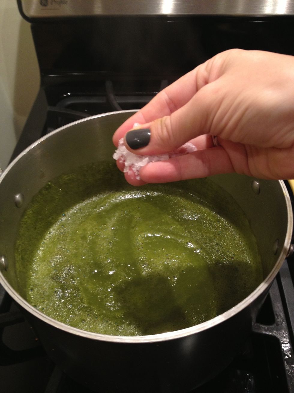 Season with salt to taste.