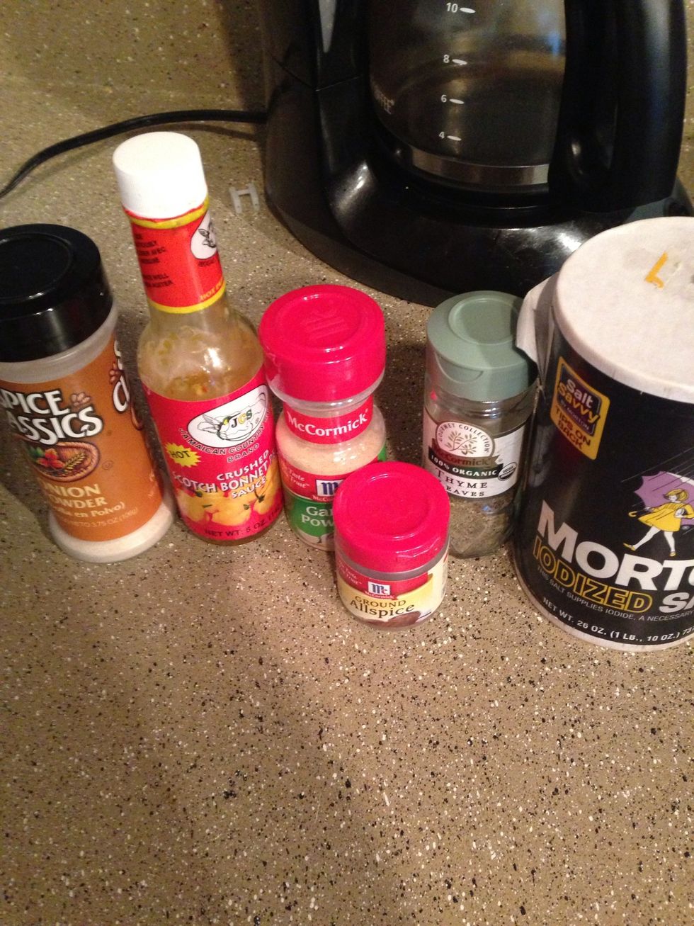 Seasonings I used