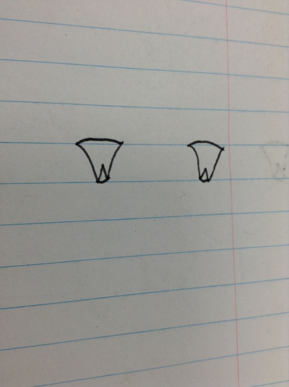 Second, draw a curved line on the top and bottom of the curved w to make your owls talons.