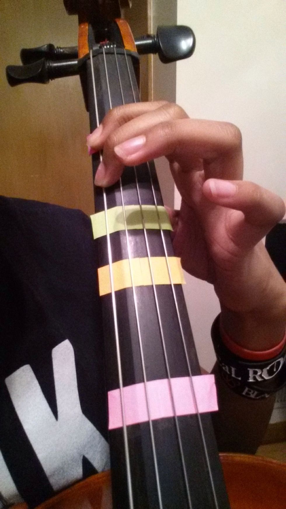 Second finger is "E" flat.