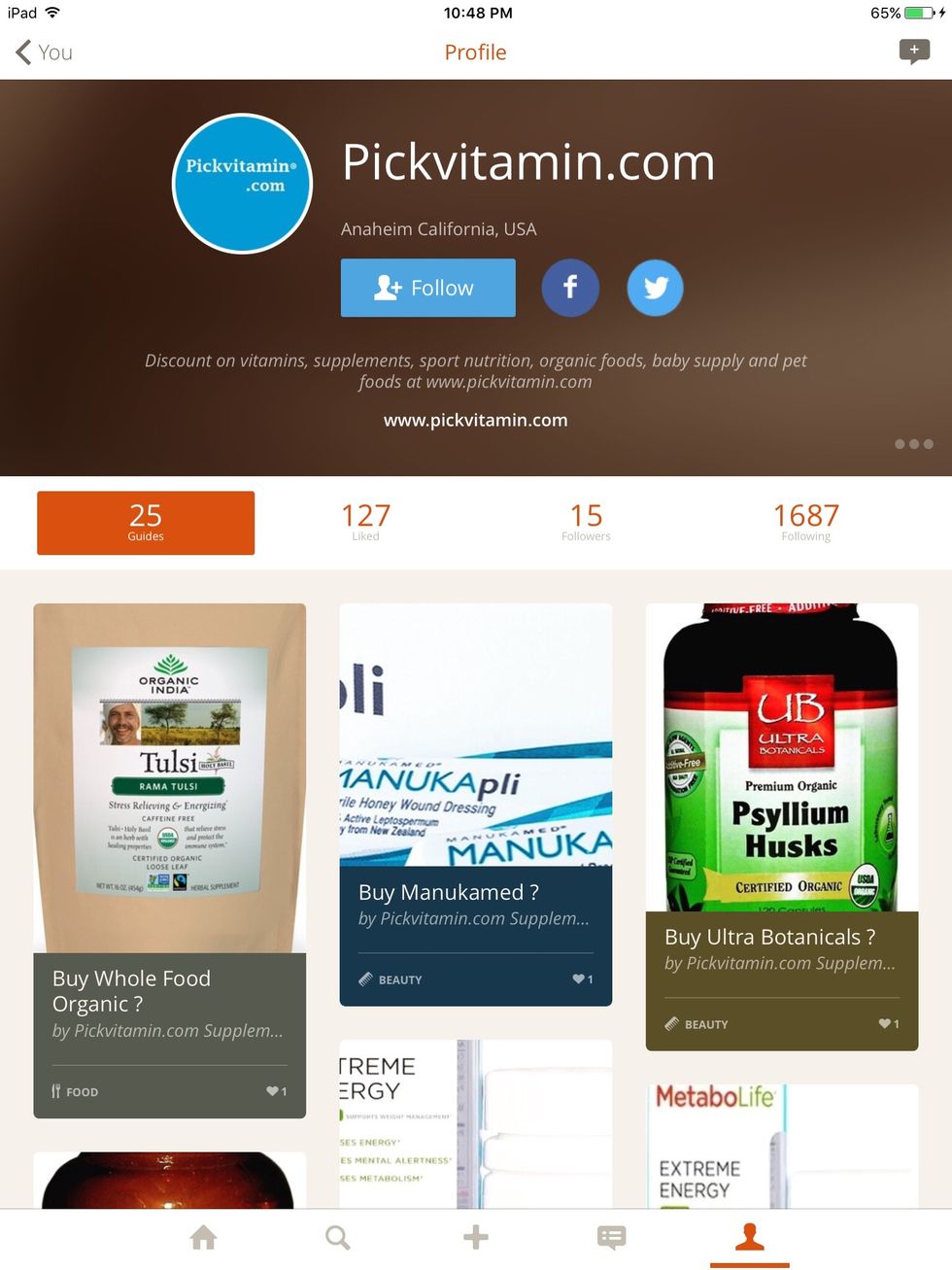 Second is Pickvitamin.com thank you for following me