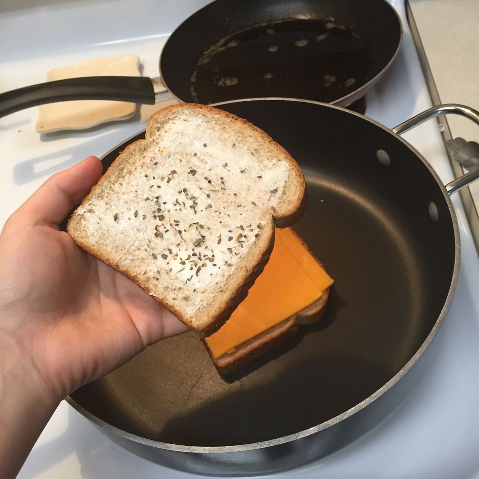 Second slice on top?