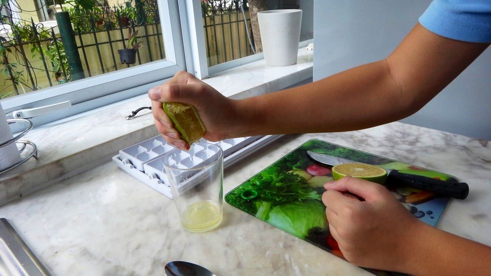 Second, squeeze the juice from the oranges. You can do it by hand\u2026