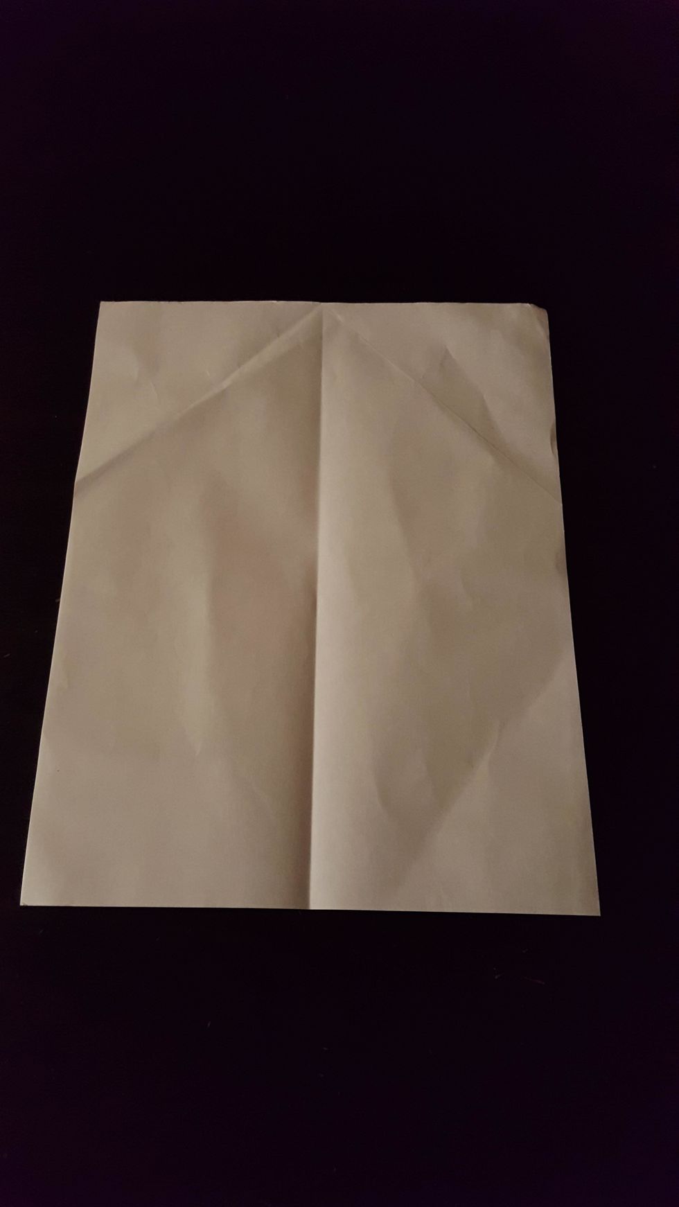 Second, unfold the paper.