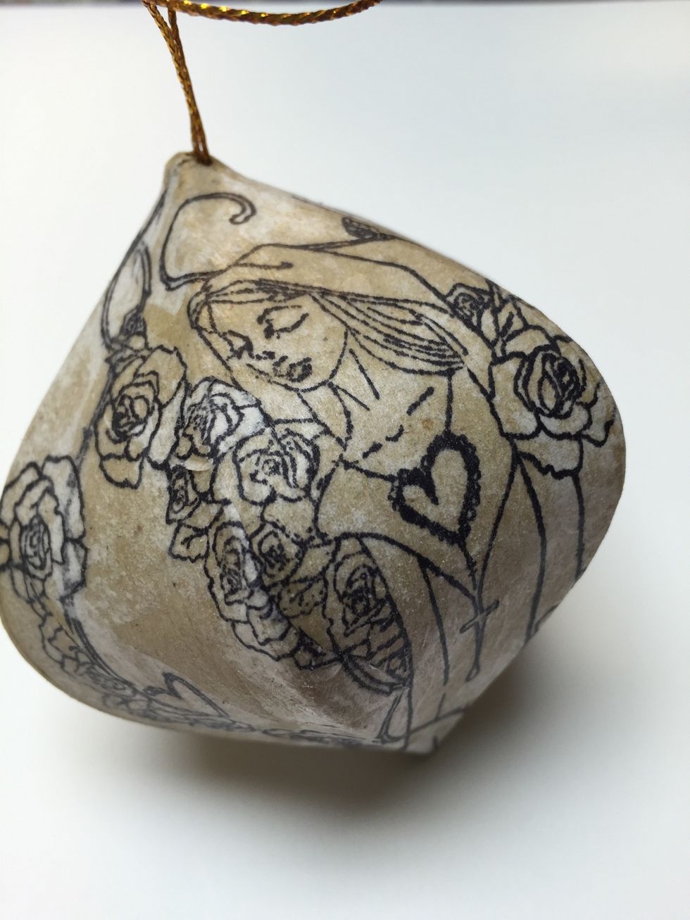 Second view at this point add clear gesso to prep the surface for painting