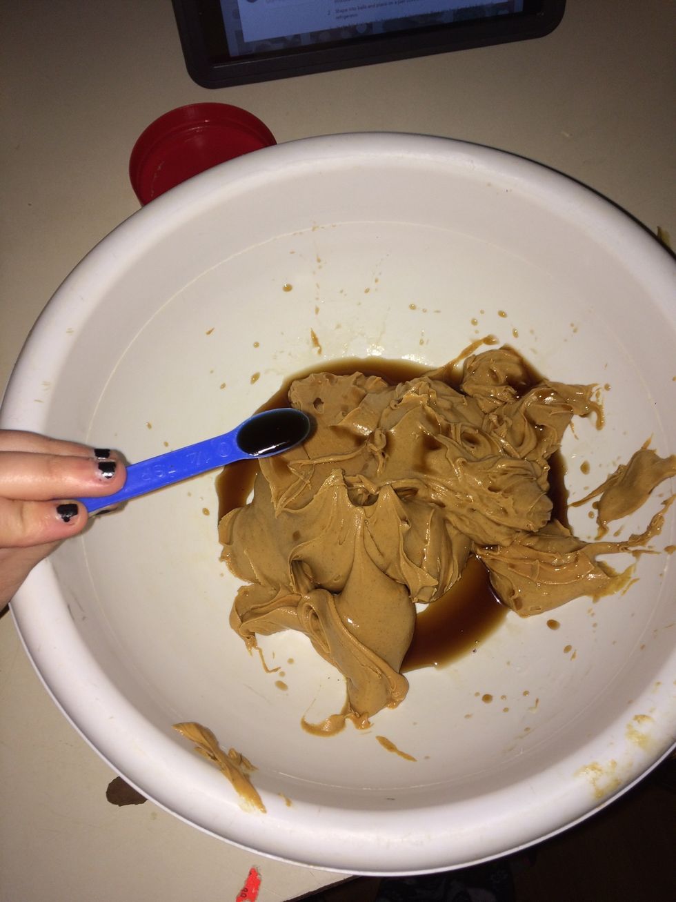 Second; you add vanilla extract