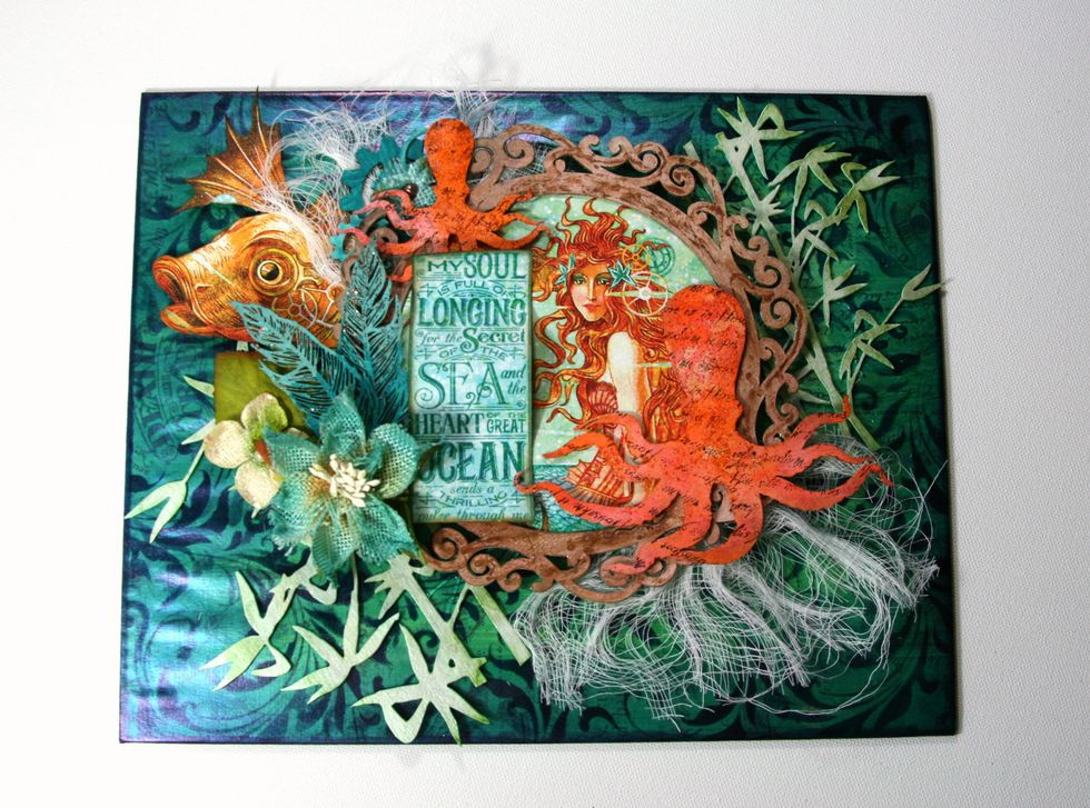 Secure octopuses with hot glue.