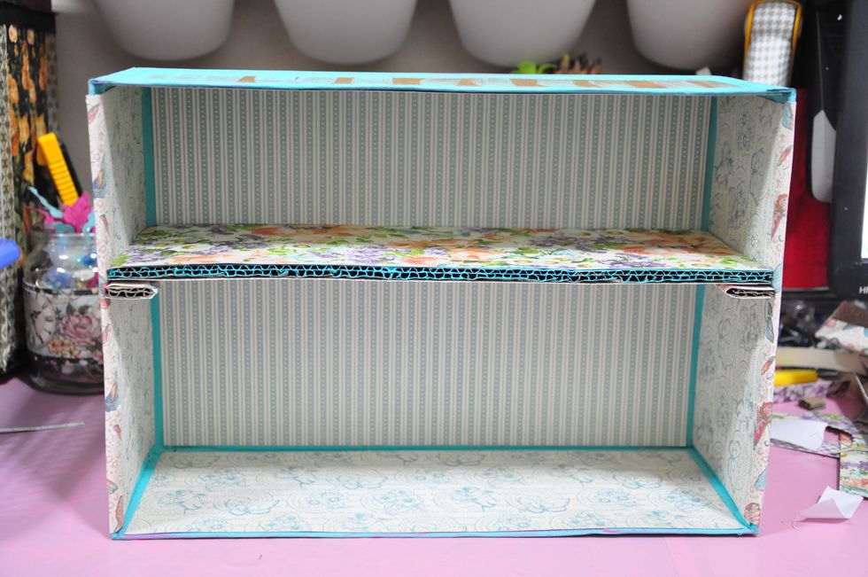 Secure the "shelf" with adhesive as well