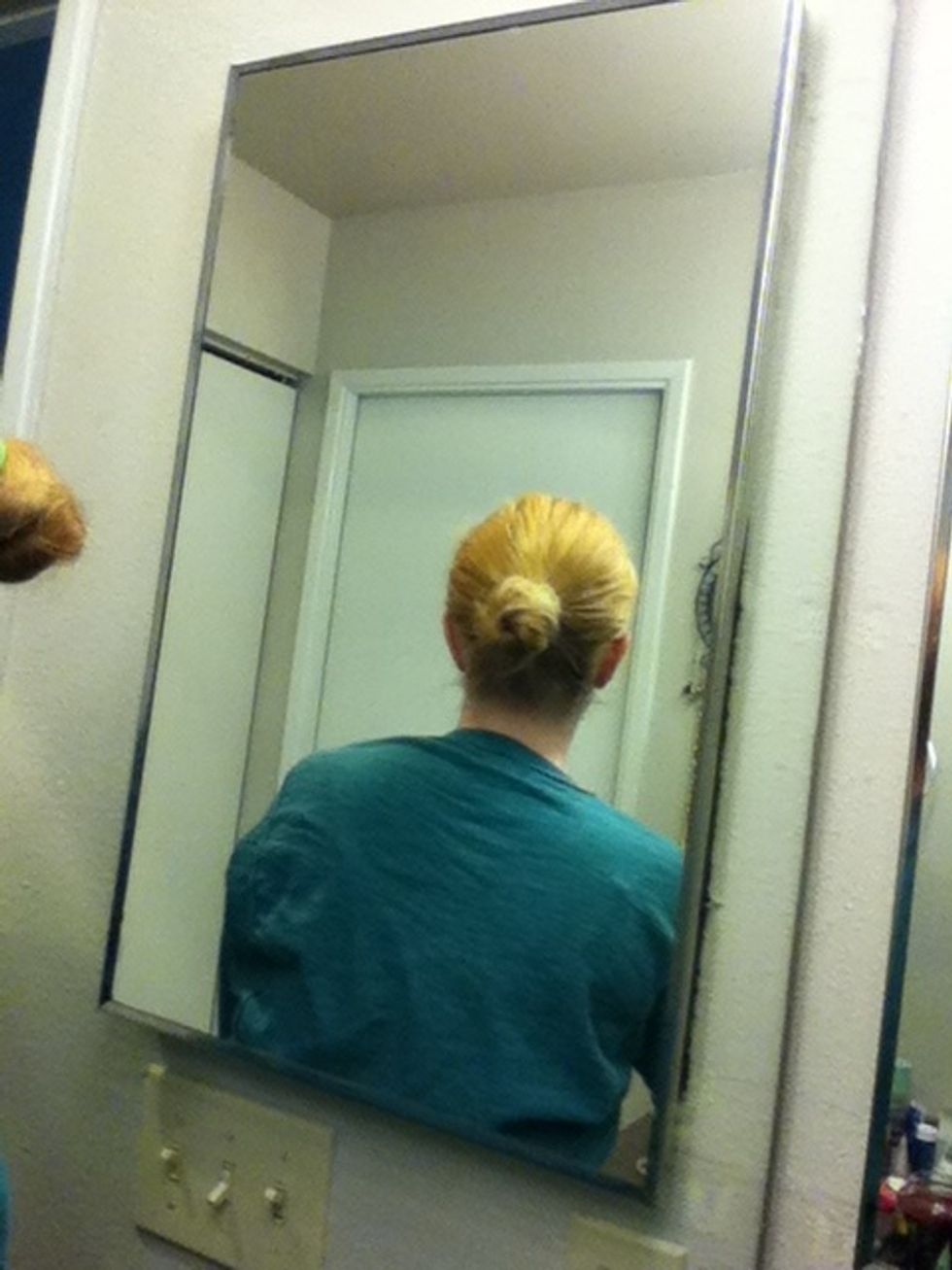 Secure with a hair tie so it'll stay in place