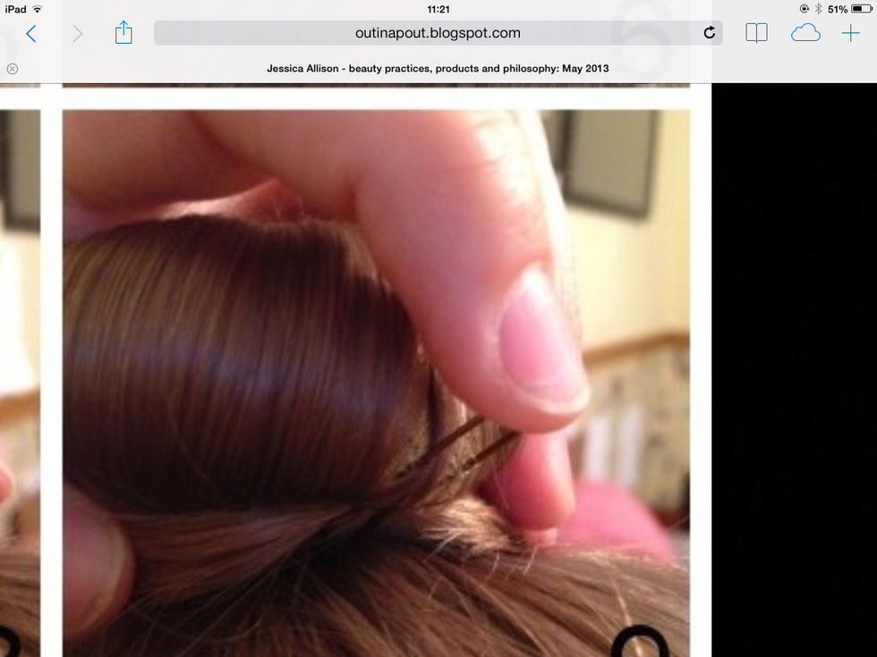 Secure with bobby pins