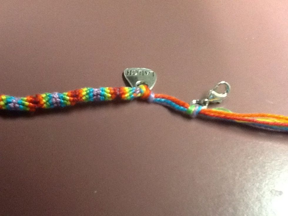 Secure your toggle or clasp with a knot.