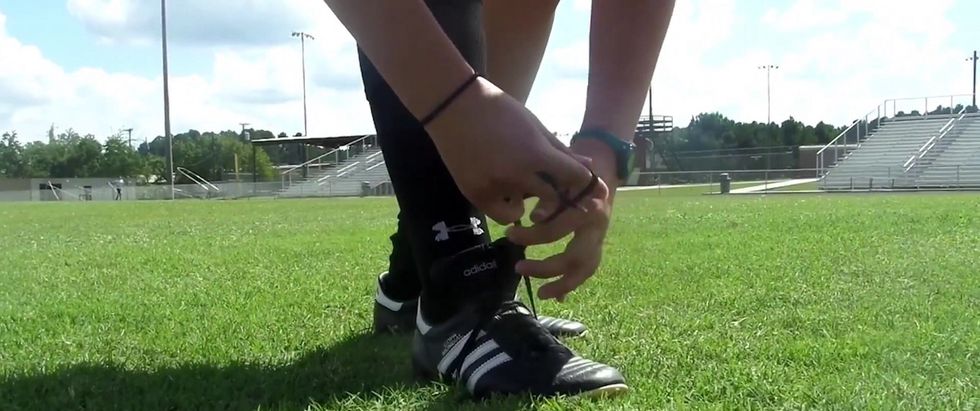 Securely tie your shoes