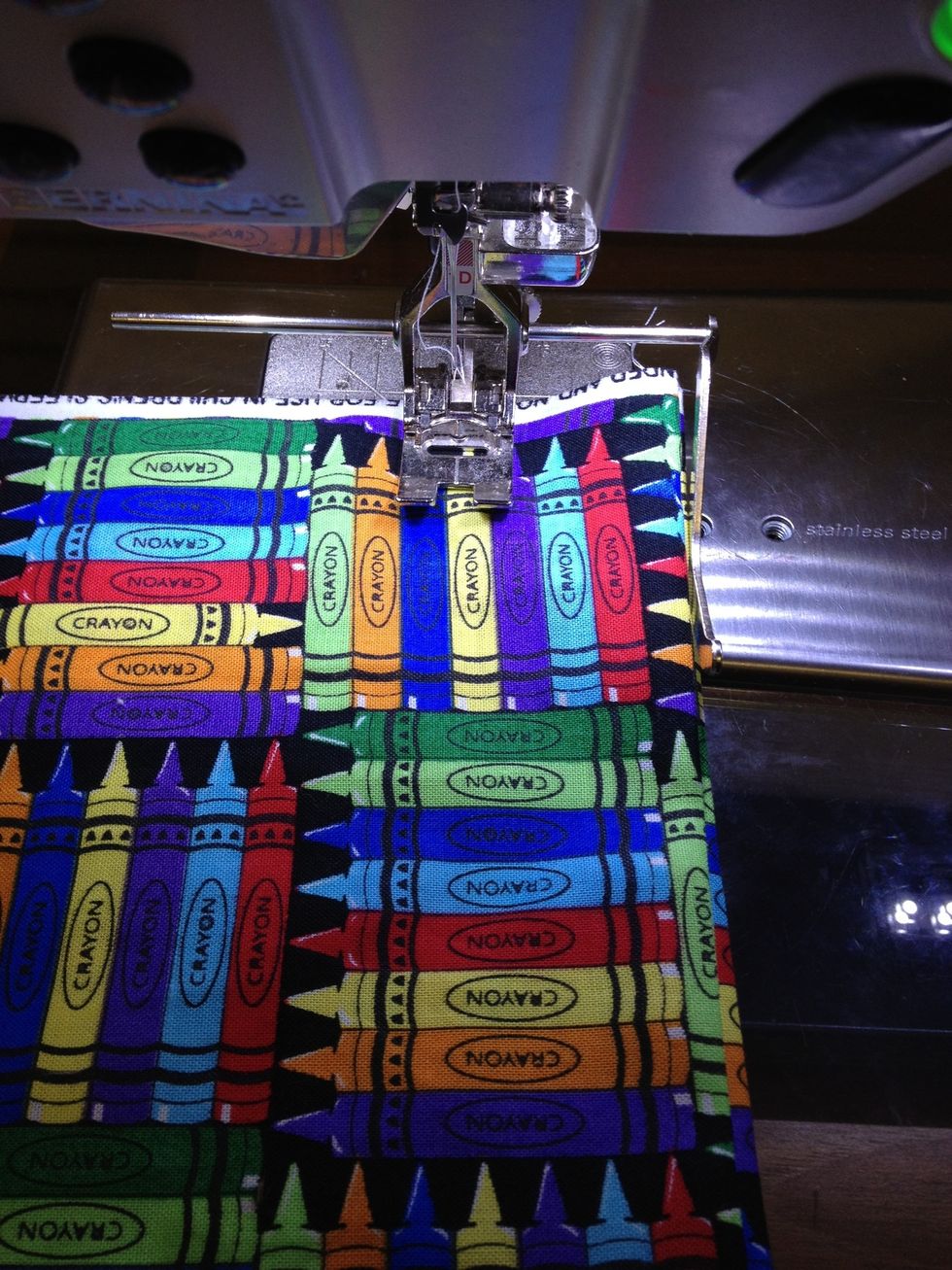 See 1 1/4 inches from the seam