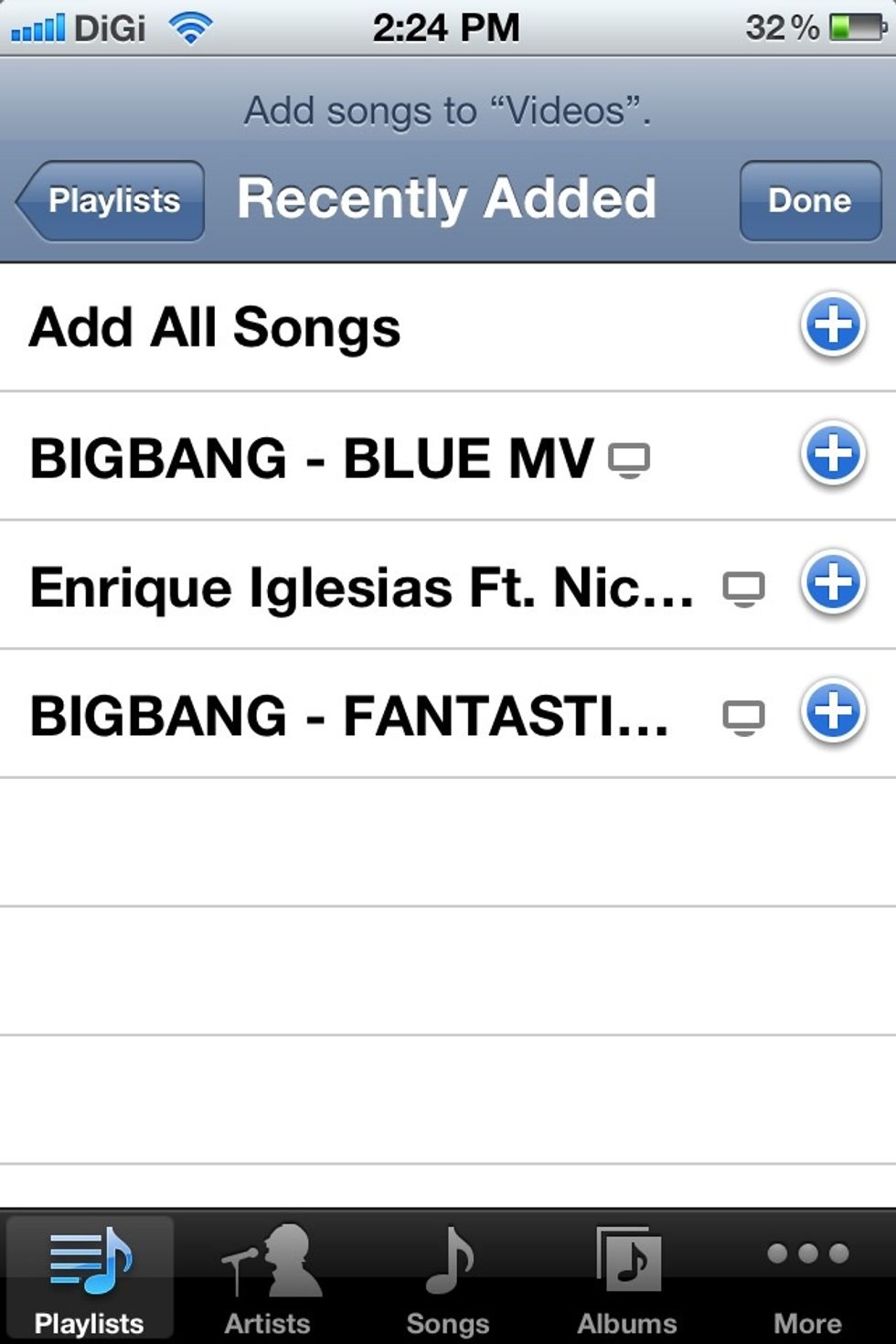 See? Add all the videos you've just added to your phone