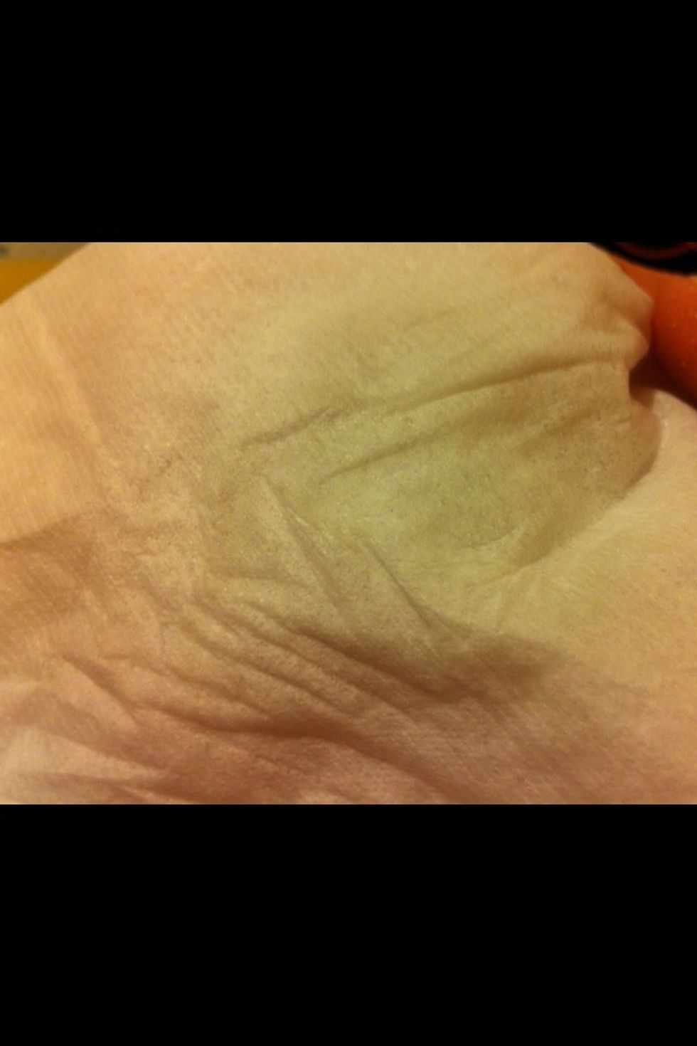 See all the black that came off of that same one eye? Amazing huh? I have used this to remove Halloween makeup with ease.