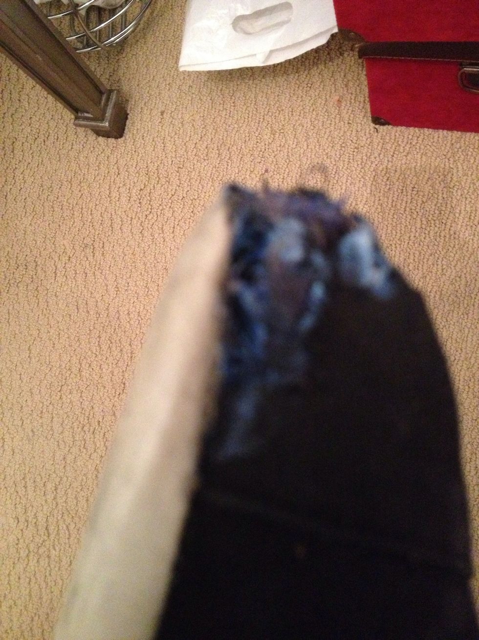 See? Already turning clear.