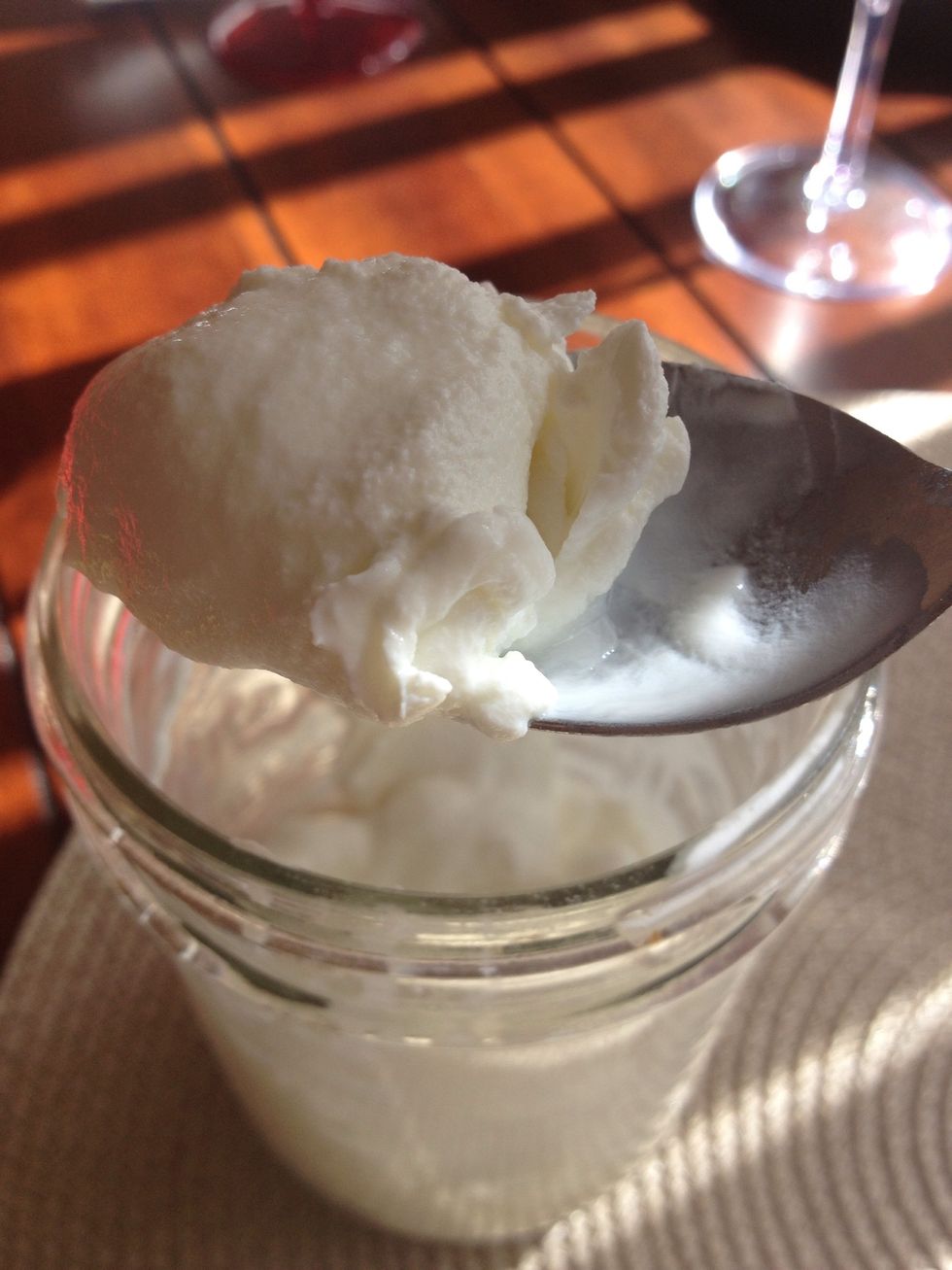 See? :D the texture was perfect. Refrigerate when done.