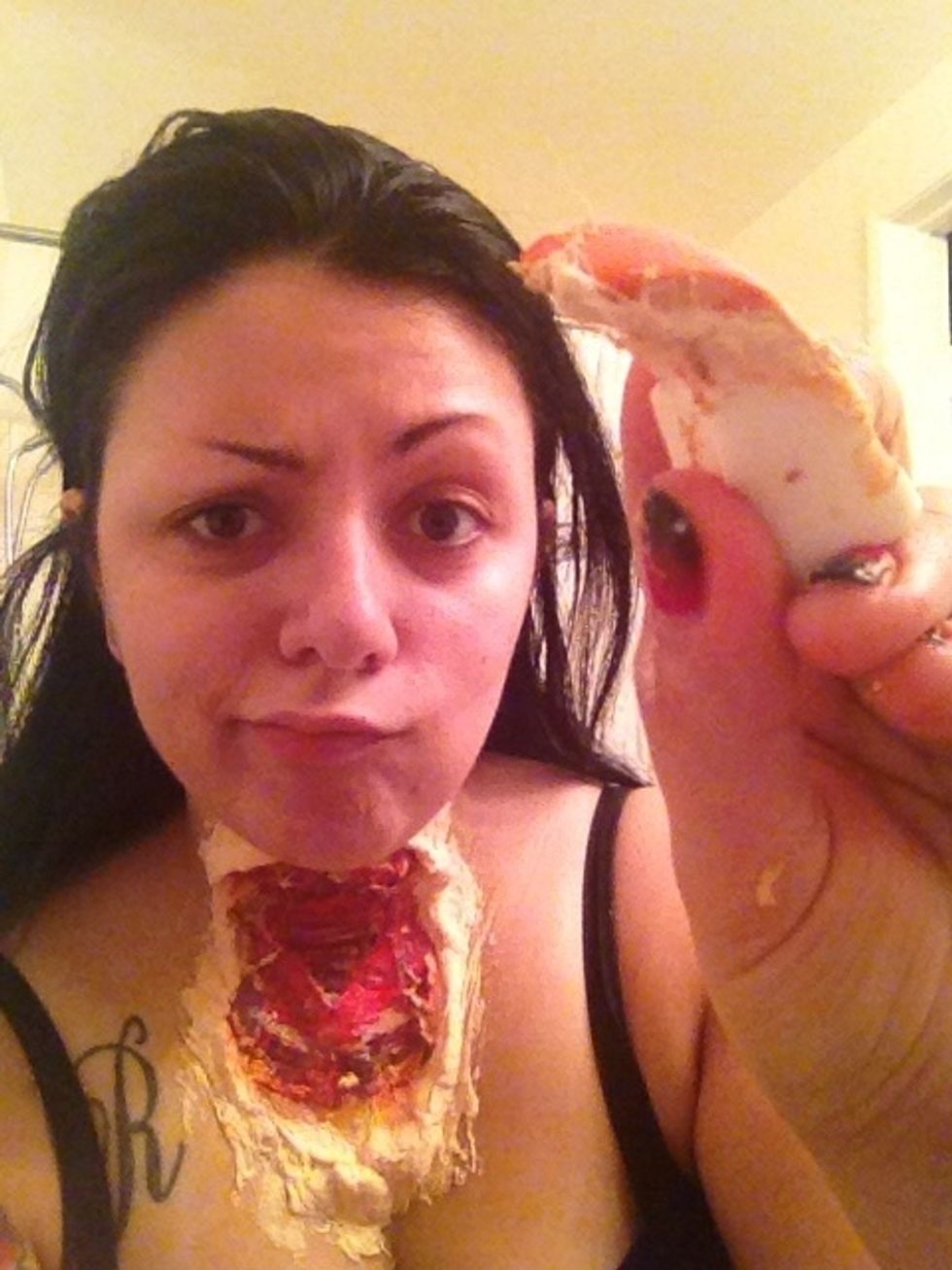 See how crappy the sponges get... Throw it out!
