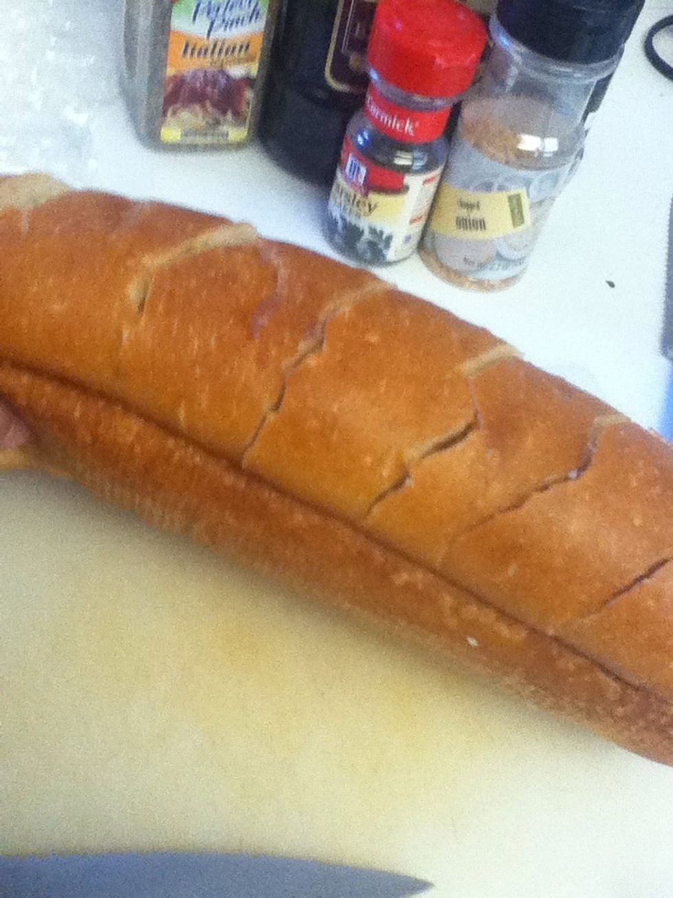 See how I left a little of the bottom to hold together?
