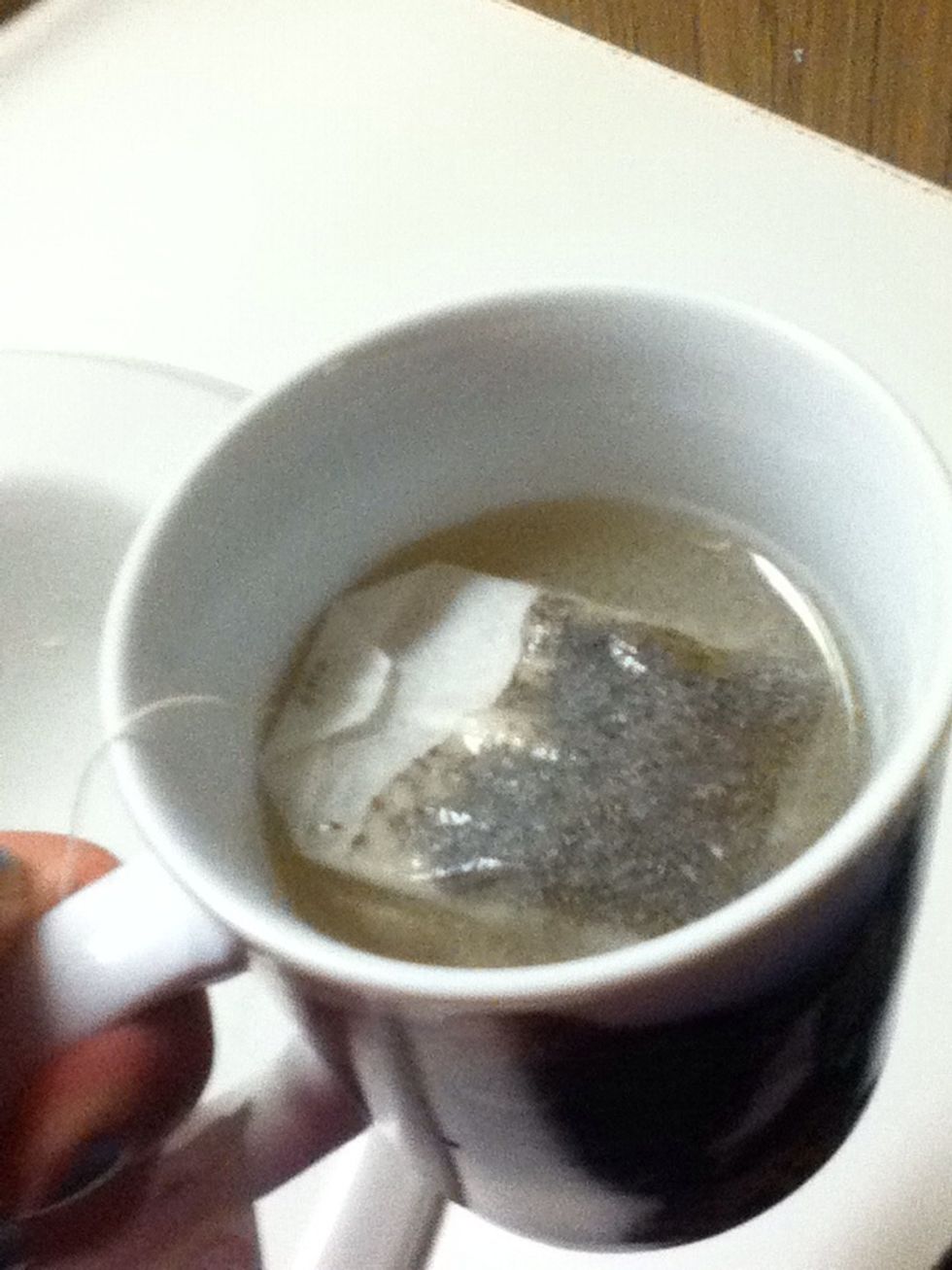 See how it is ready starting to look tea- colored?