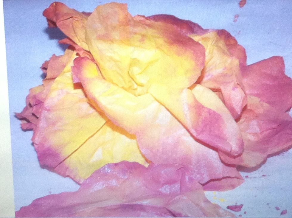 See how shiny.. That is wet paint.