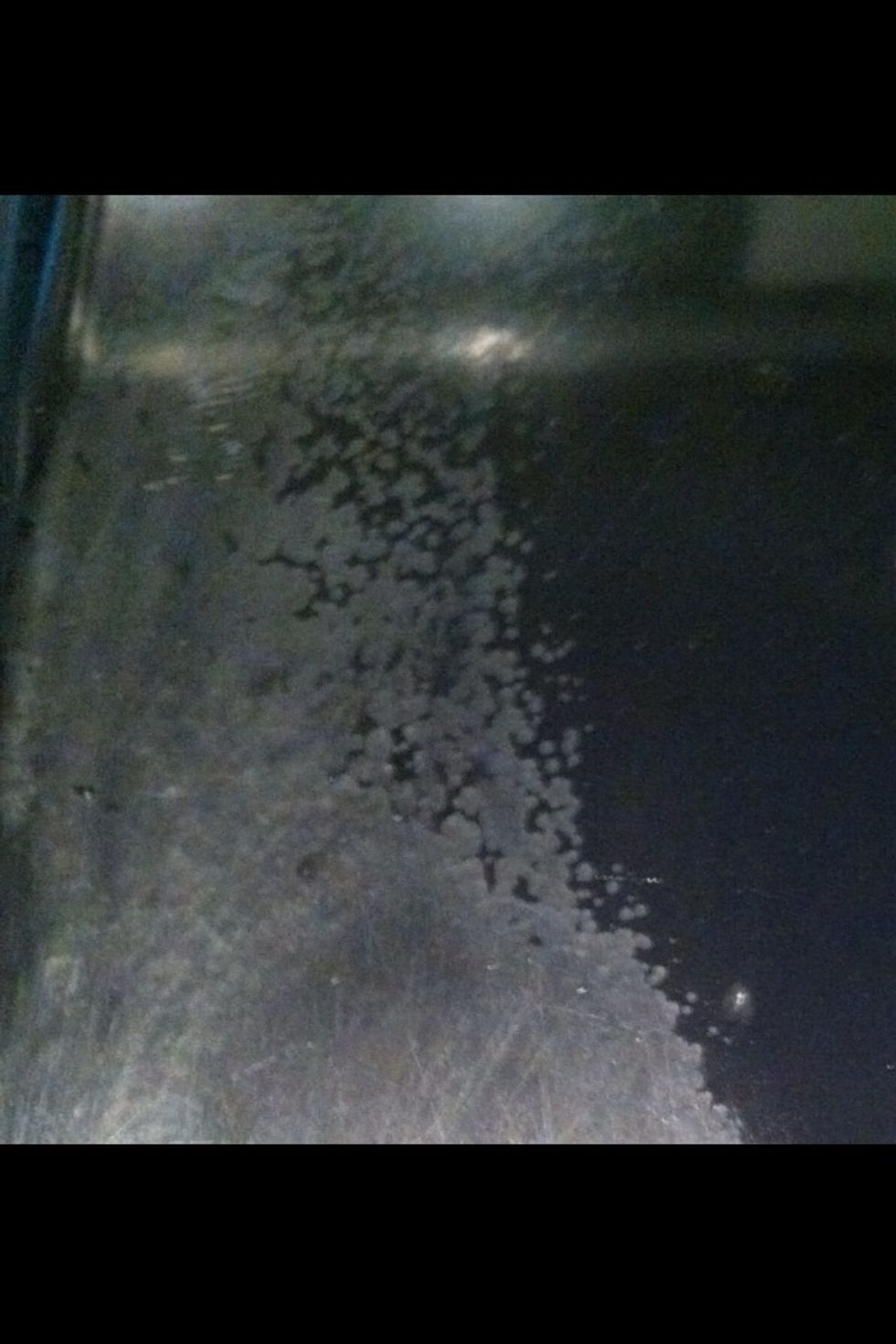 See how the alcohol evaporates? Don't use the stove till it's all dry.