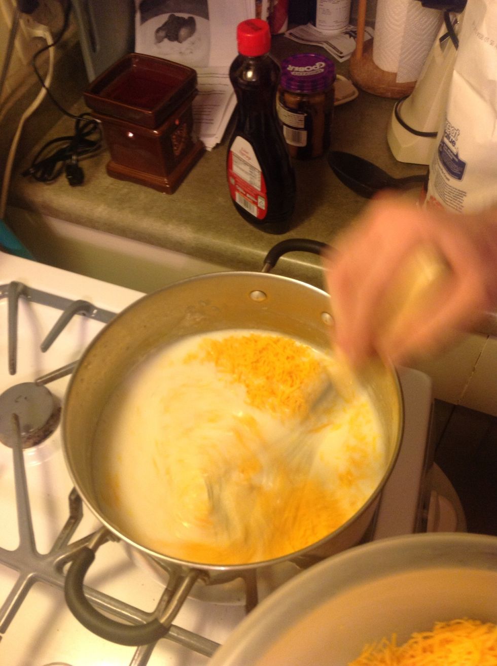 See how the sauce starts to thicken?