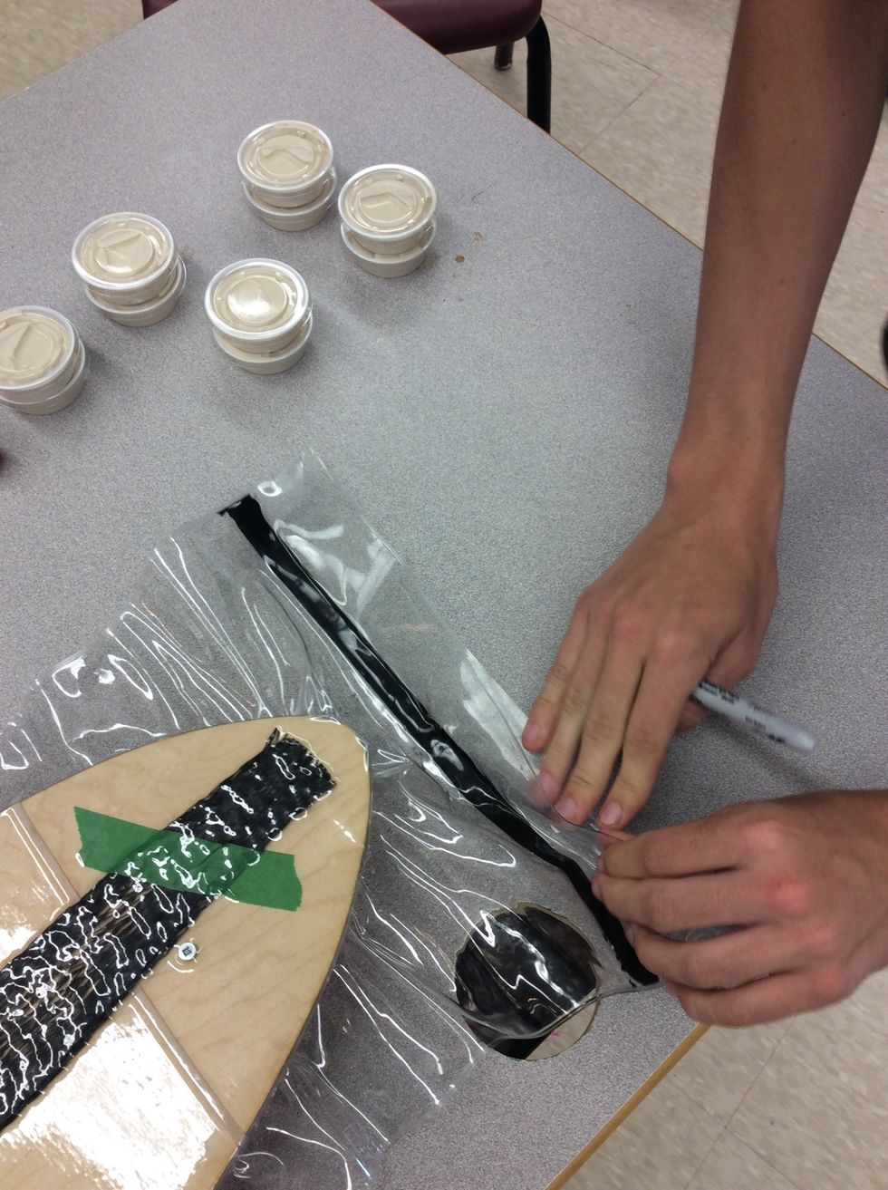 See how the tar is a shiny black that what you want it to be